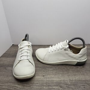 KEEN Women's KNX Lace Sneakers White Leather White Sz 7